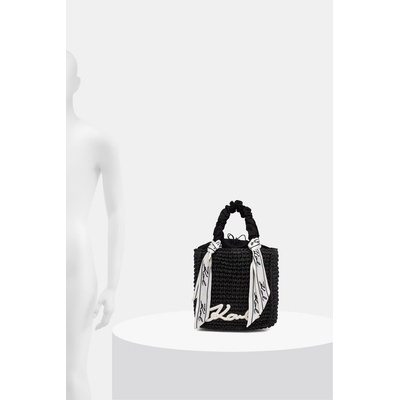 KARL LAGERFELD чанта тип кошница дамска от сплетена материя K/SIGNATURE (B2W46073)