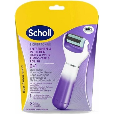 Scholl Velvet Smooth Electronic Foot File Blue – Zboží Dáma