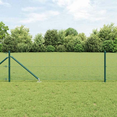 vidaXL Svařované drátěné ploty s hroty 100 x 0,6 m Ocel potažená PVC