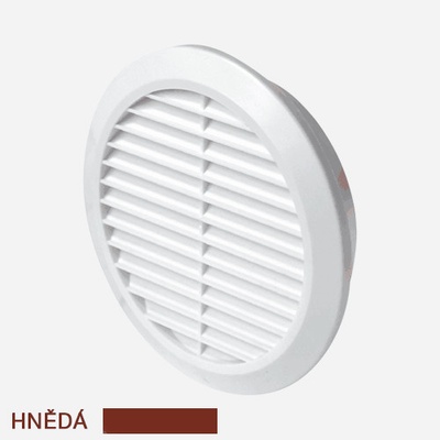 Den Braven větrací kruhová bez síťoviny, průměr 150 mm, hnědá