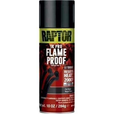 Raptor Spray Žiaruvzdorný lak FLAMEPROOF 1000°C 338 ml čierny matný
