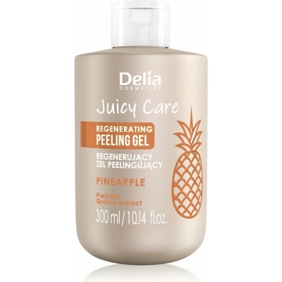 Delia Cosmetics Juicy Care telový peeling s regeneračným účinkom pineapple 300 ml