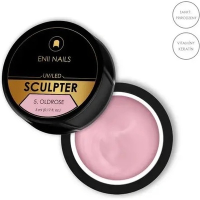 Enii Nails Sculpter stavební UV/Led gel 5 Oldrose 5 ml