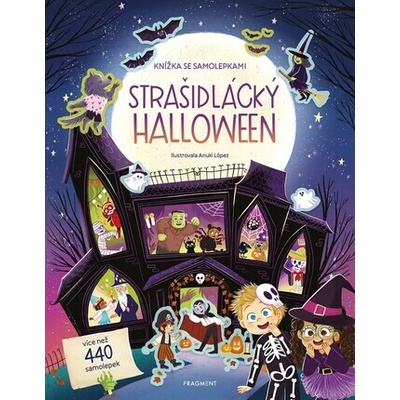 Jana Sedláčková knížka se samolepkami strašidlácký Halloween