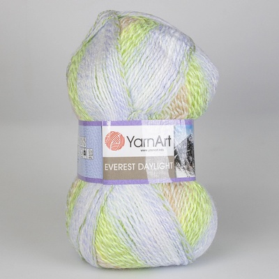 YarnArt pletací příze YarnArt EVEREST DAYLIGHT 6033 zeleno-modrá, melírovaná, 200g/610m – Zboží Mobilmania