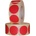 ZINTA Ролка термо етикети ZINTA red round, Top Thermal, 40мм, 1000 ет. /ролка (40X40X1000-TTH-RED)