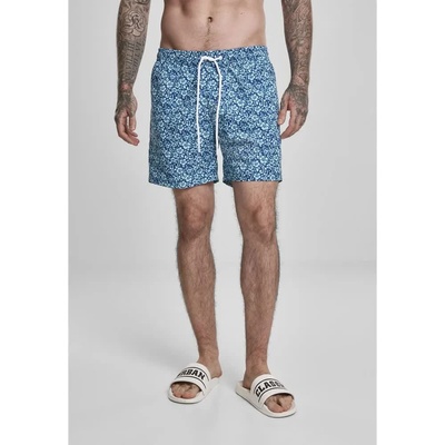 Urban Classics Бански гащета Urban classics Floral swimming shorts - Blue (Navy)