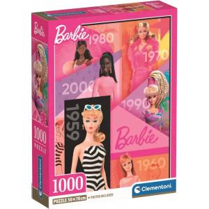 Clementoni Пъзел Clementoni от 1000 части - Барби (39806)