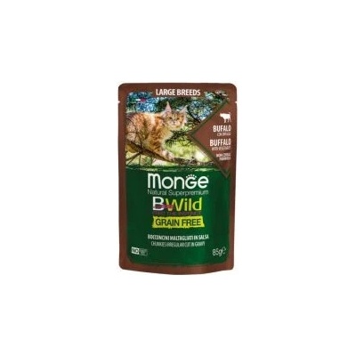 Monge BWild Cat Grain Free LB Adult Buvol se zeleninou 85 g