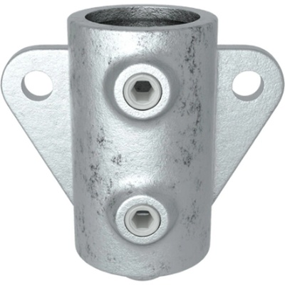Pozinkovaná kotva pro trubku 42,4 mm, s boční přírubou, koncová