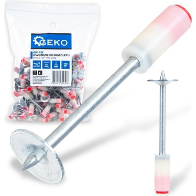 Hřebíky do pneumatické hřebíkovačky GEKO 42 mm – sada 100 ks