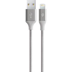 Ttec Кабел ttec - AlumiCable, USB-A/Lightning, 1.2 m, сребрист (8694470643533)