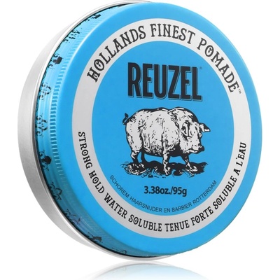 Reuzel Blue Water Soluble Strong Hold помада за коса 95 гр