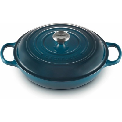 Le Creuset Kastrol SIGNATURE 30 cm, 3,5 l, DEEP TEAL, litina
