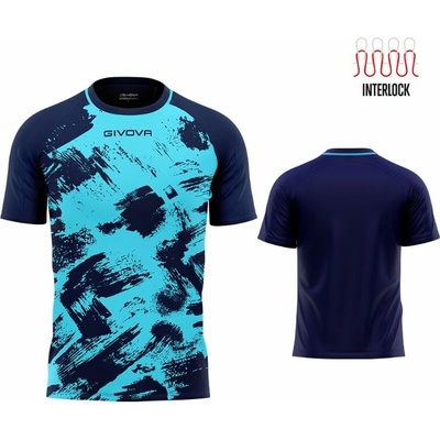 SHIRT ART INTERLOCK M/C TURCHESE/BLU