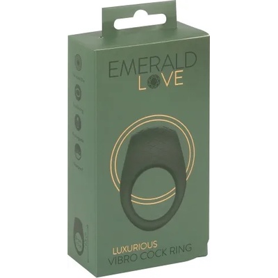 You2Toys Луксозен презаредим вибриращ пенис пръстен Emerald Love