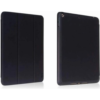 Torrii Torrio Plus Case - кожен кейс и поставка с отделение за Apple Pencil за iPad 6 (2018), iPad 5 (2017) (черен)