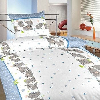 Dadka krep Slony denim 40 x 40 cm