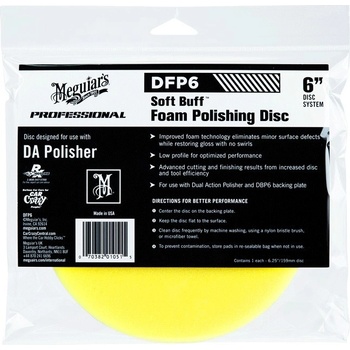 Meguiar‘s Soft Buff Foam Polishing Disc 6" 6 ks