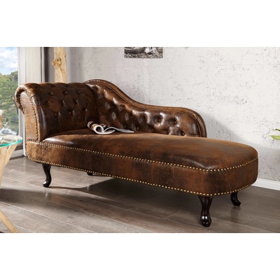 LuxD Leňoška Chesterfield Vintage hnědá – Zbozi.Blesk.cz