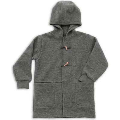 Engel Детско вълнено яке Engel Kids' Coat Coat - Lavagrau Melange - размер 140 (EU) (703-5396-0113)