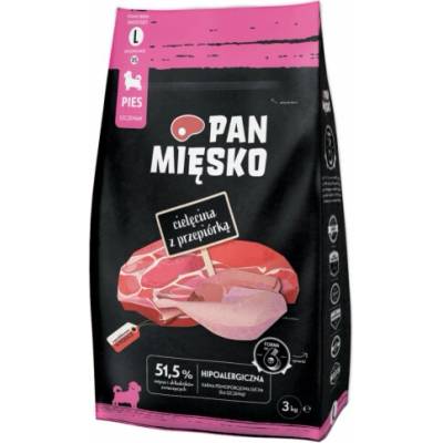 Pan Mięsko Puppy Telecí s křepelkou L 3 kg