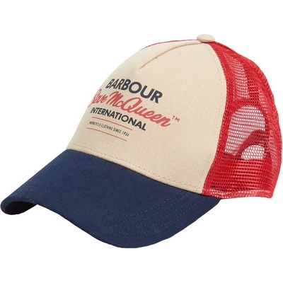 Barbour International Barbour International Steve McQueen Trucker Cap Navy / Red / Stone