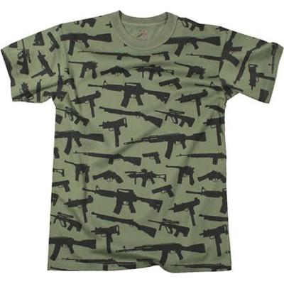 Rothco triko GUNS černé