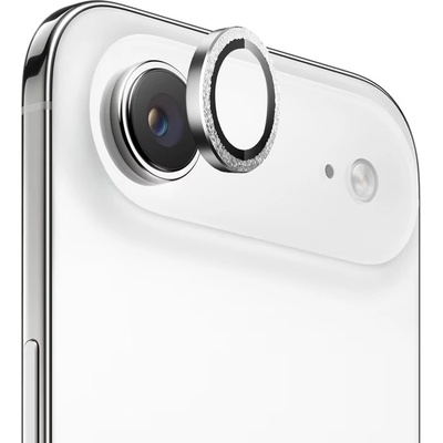 Blueo Протектор - Камера за iPhone 17 Air - Син - Оригинална метална рамка със стъклени лещи - Сребърен Диамант