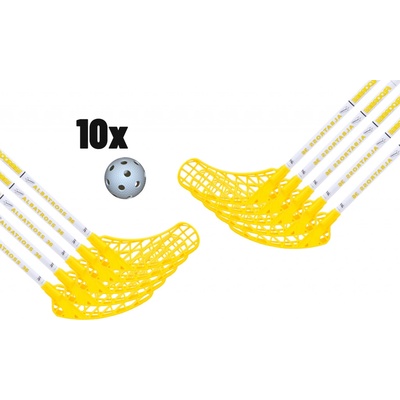 FLOORBEE Albatross 36 YELLOW+ 10 Balls 10 holí – Zboží Dáma
