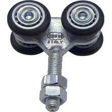 IBFM Vozík 4-kolesový FM-331024N s nylonovými kolieskami, tichý chod, pre profil S-33, pre závesné brány, posuvné vráta a světlolamy