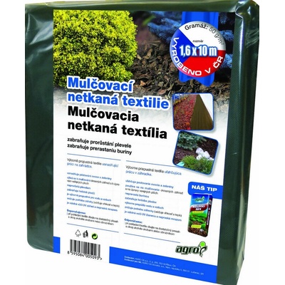 Agro Netkaná mulčovacia textília čierna 50 g, 1,6 x 10 m