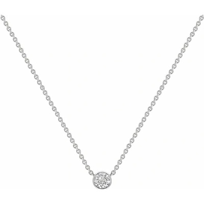 Eppi Strieborný minimalistický náhrdelník s diamantom N44263