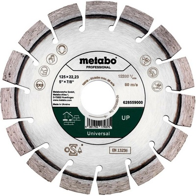 Metabo 628559000 diamantový řezný kotouč Průměr 125 mm Ø otvoru 22.23 mm 1 ks