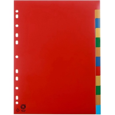 Office Point Разделител пластик с 12 цветни теми Office Point (1302038-3806500-02)