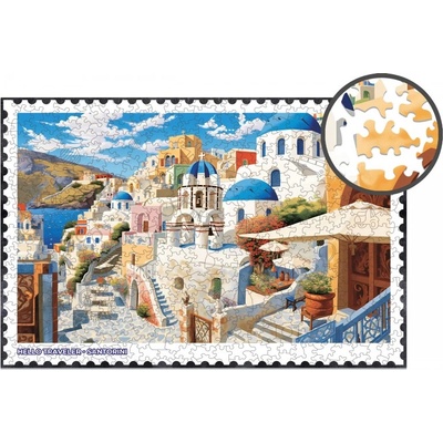 Milliwood Дървен пъзел Milliwood, Hello Traveler, 501 части - Санторини (XXL-Santorini-5077)