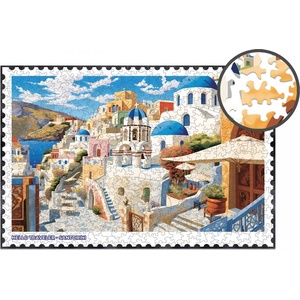 Milliwood Дървен пъзел Milliwood, Hello Traveler, 501 части - Санторини (XXL-Santorini-5077) - homeshop