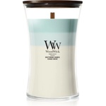 WoodWick Trilogy Driftwood Shores ароматна свещ с дървен фитил 610 гр