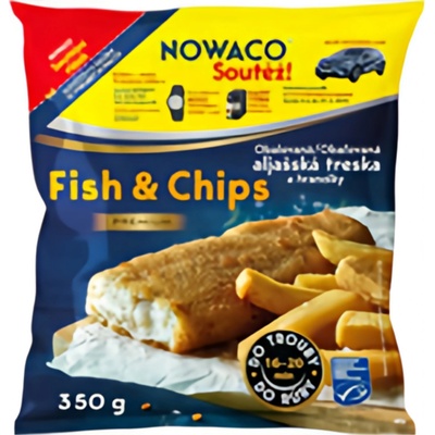 Nowaco Fish and Chips Obalovaná aljašská treska a hranolky 350 g – Zboží Dáma