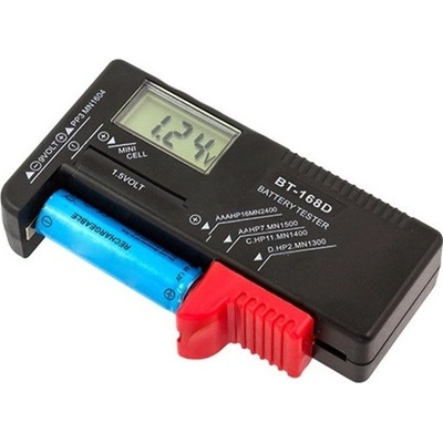 Bigstren 19898 Tester batérií digitálny BT-168D, R3, R6, R20, R14, 9V
