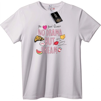 NOONEBRAND Тениска Мечтай Без Драма - S, White