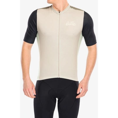 Odlo Essential Heritage Print T-Shirt S/U Collar S/S Full Zip agate gray