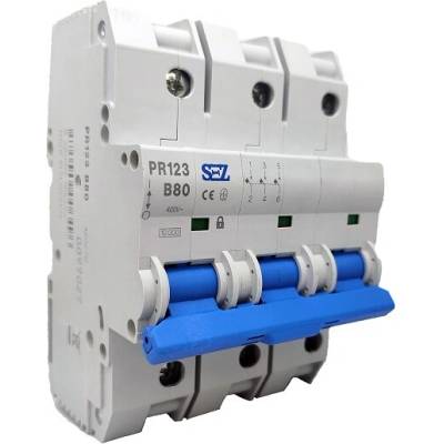 SEZ KR CB Elektro Istič 3-pólový B/80A 10kA Rada:PR12x (SEZ Krompachy)