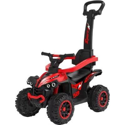 Baby Mix MegaCar s vodící tyčí červené