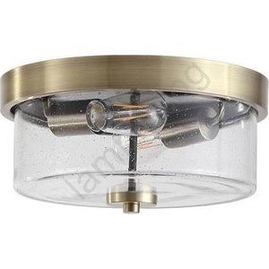 Searchlight 66210-2AB - плафон за баня PRESTON 2xE27/60W/230V IP44 Ø33 см месинг (SR0801)