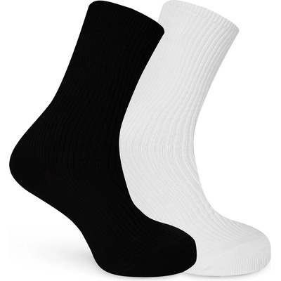 Jack Wills Чорапи Jack Wills Meadowcroft Crew Socks 5 pack - Black/White