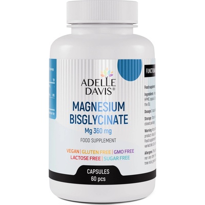 Adelle Davis Magnézium Bisglycinát 360 mg 60 kapsúl