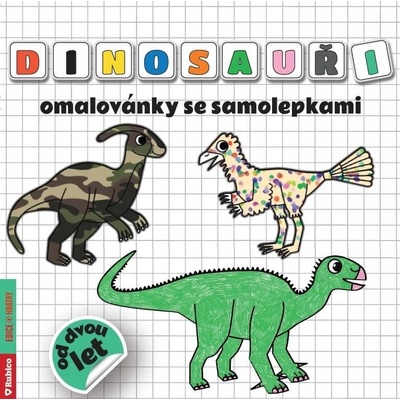 Dinosauri omaľovánka s nálepkami Radky Kneblowej