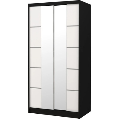 Sconto KSAVERA 200 x 100 cm čierna/biela