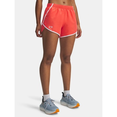Under Armour kraťasy Fly By 3'' Shorts Wmn Red